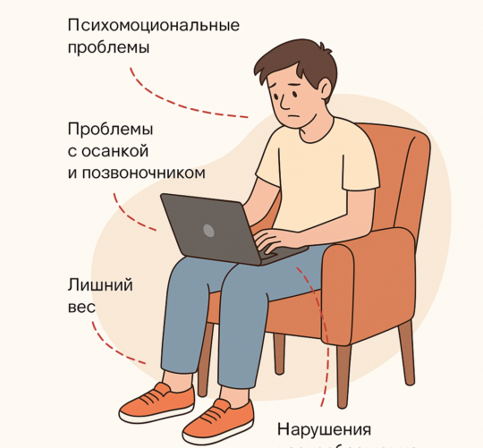 Вред сидячего образа жизни для подростков