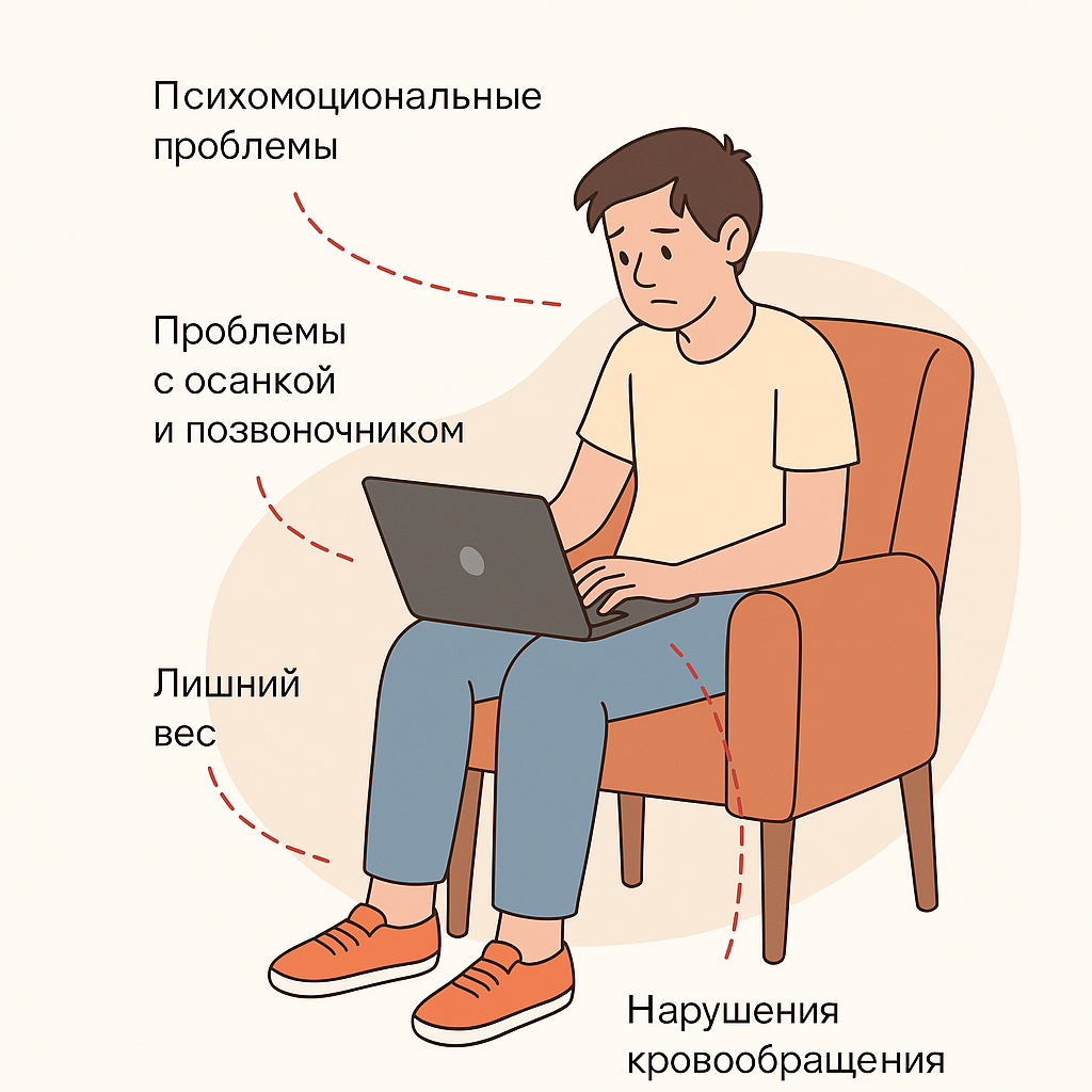 Вред сидячего образа жизни для подростков