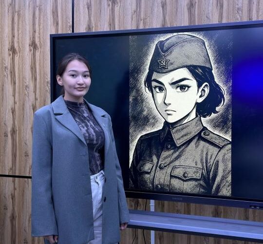 Студентка из Актобе создала комикс об Алии Молдагуловой с помощью искусственного интеллекта