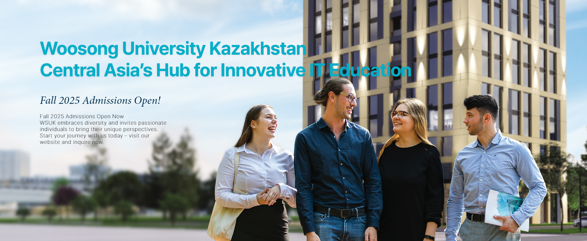 Вусонг университеті (WSUK) Қазақстанда 2025 жылғы күзгі семестрге қабылдау басталғанын хабарлады