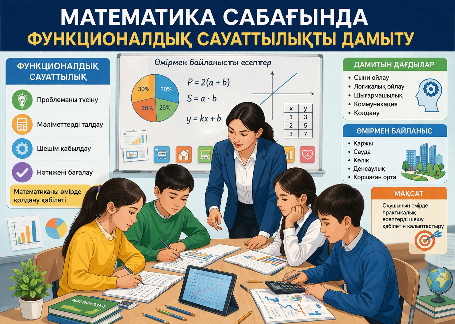 Математика сабағында функционалдық сауаттылықты дамыту